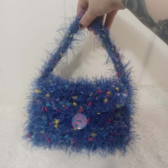 Handmade Handbags - Fuzzy Knit Purse